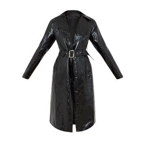 PLT design, Faux patent leather trench. size 1x in Usa/22 in Uk